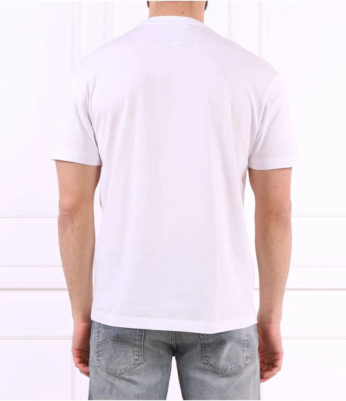 Armani Exchange Men's Comfort Fit Metallic Icon Logo Tee