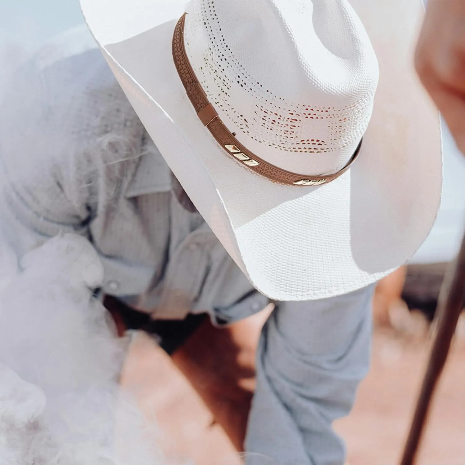 Gamboa Hat Bands for Cowboy and Cowgirl Western Accesories for Men and Women Leather Style Hat Belt Band