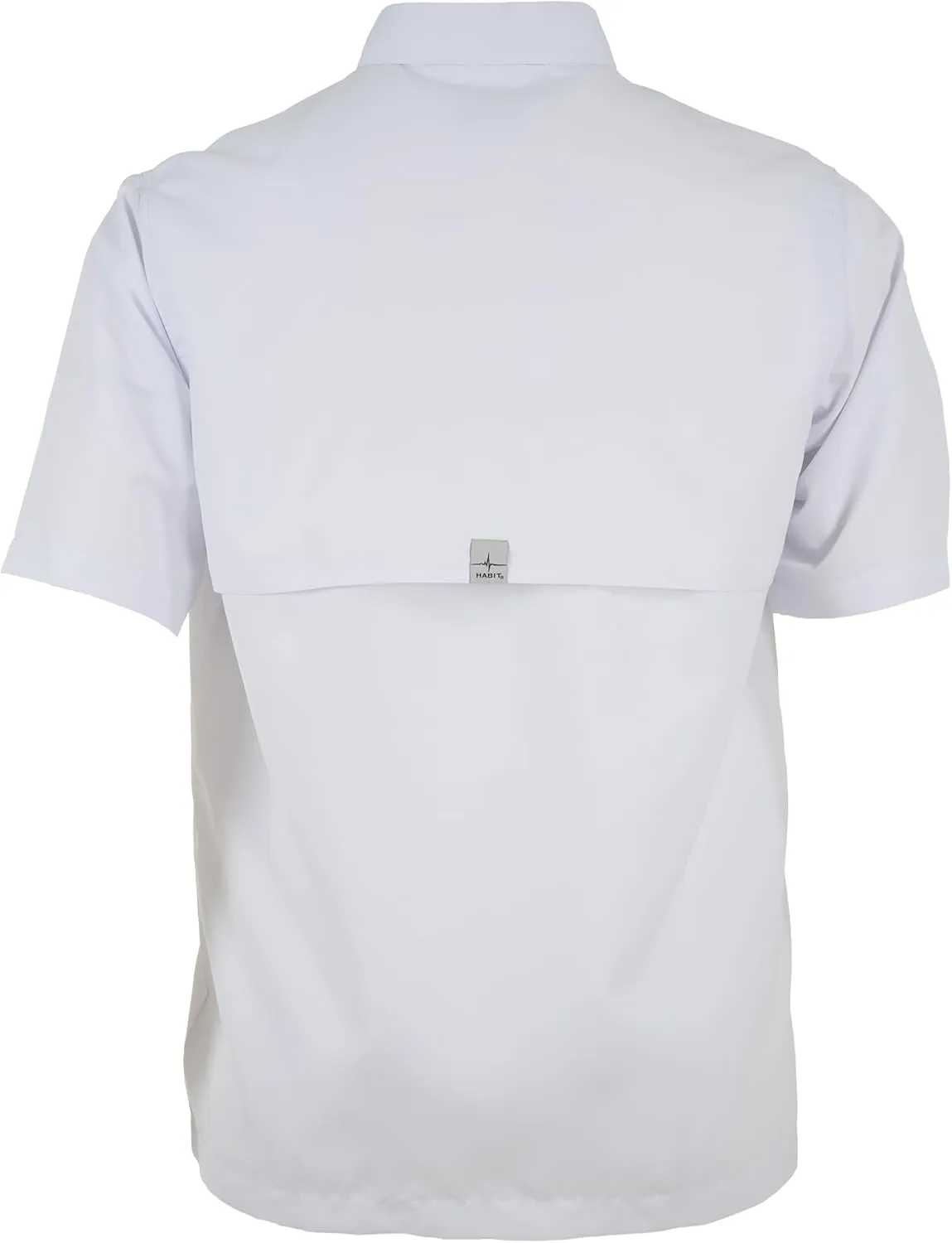 HABIT Men??s Fourche Mountain Short Sleeve River Guide Fishing Shirt - UPF 40  UV Protection