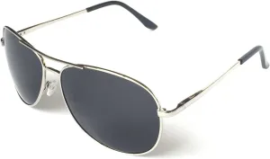 J S Premium Military Style Classic Aviator Sunglasses, Polarized, 100% UV protection for Men Women