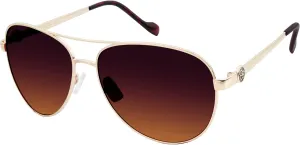 Jessica Simpson Women's J5596 Classic Metal Aviator Pilot Sunglasses with UV400 Protection