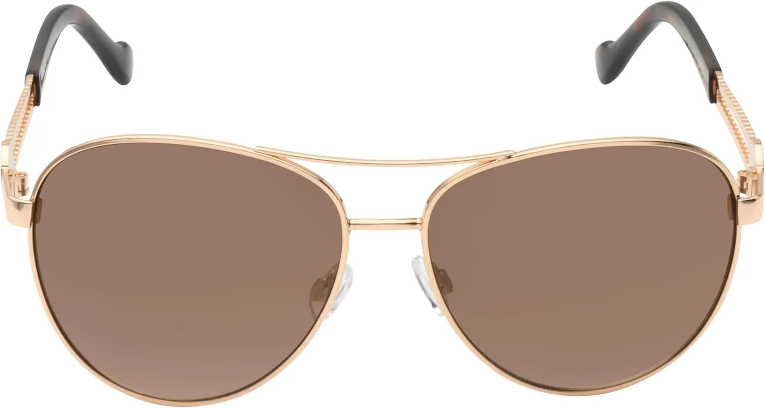 Jessica Simpson Women's J5596 Classic Metal Aviator Pilot Sunglasses with UV400 Protection