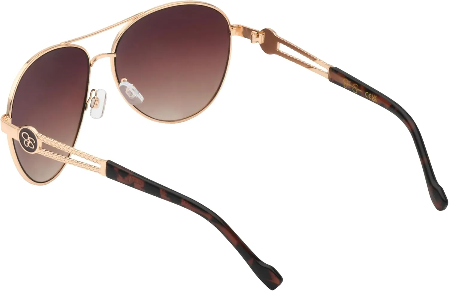 Jessica Simpson Women's J5596 Classic Metal Aviator Pilot Sunglasses with UV400 Protection