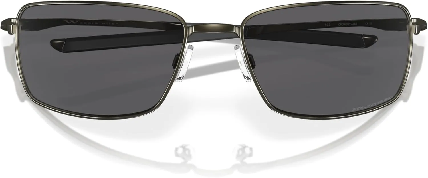 Oakley Men's OO4075 Square Wire Rectangular Metal Sunglasses