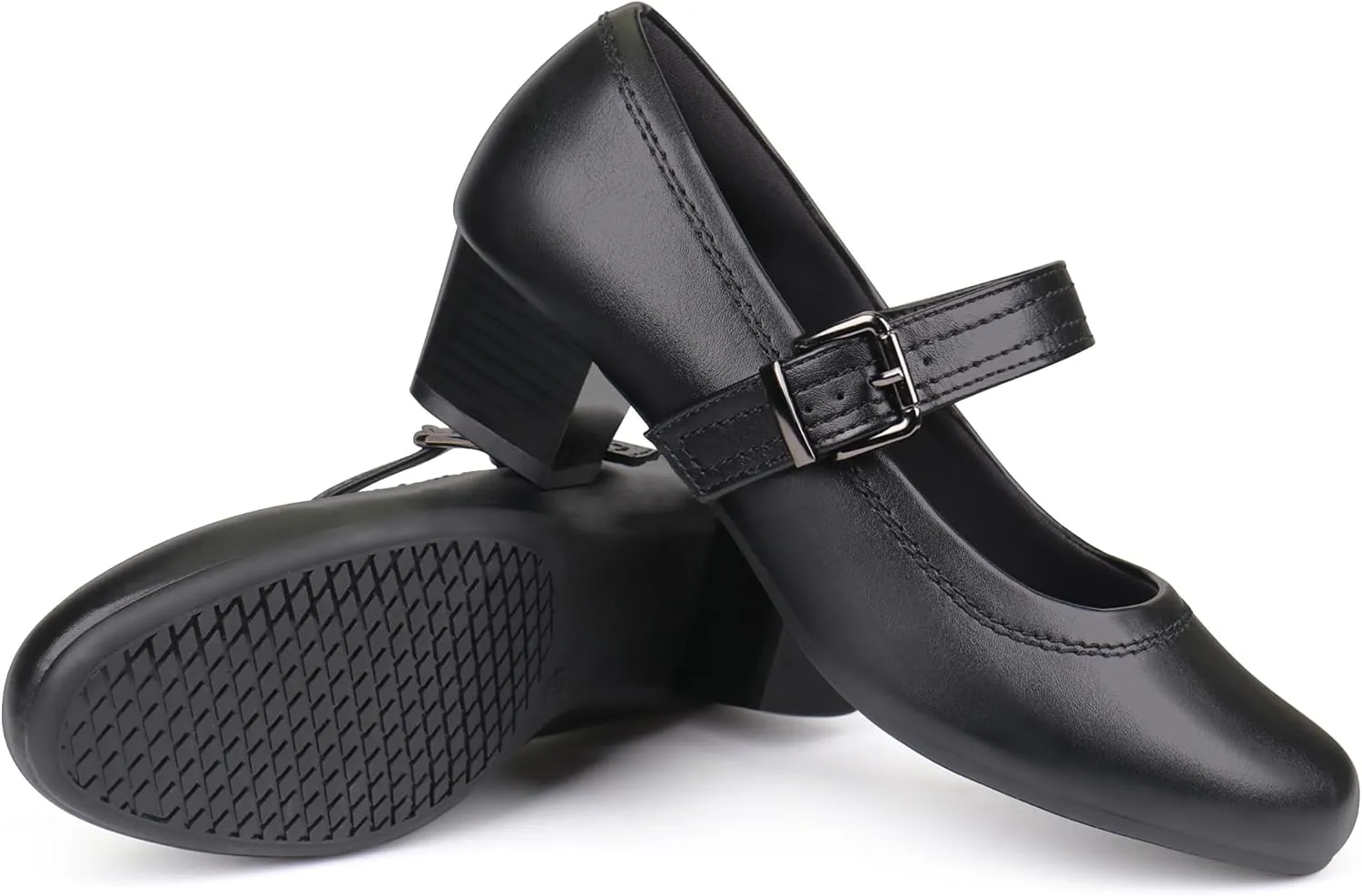 Ortho rest Women Mary Janes Shoes for Bunions Orthopedic Dress Shoes Low Chunky Heels Work Pumps