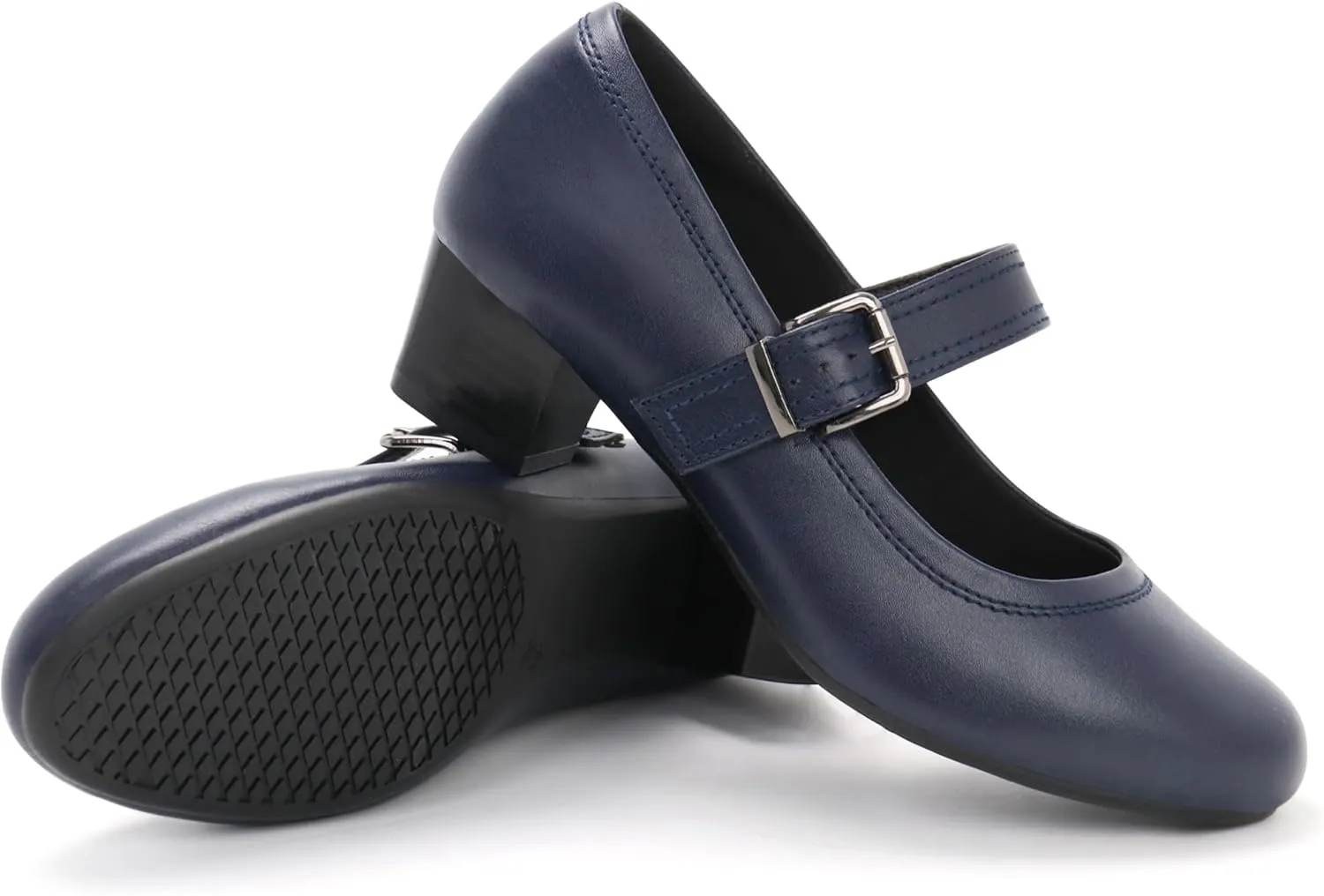Ortho rest Women Mary Janes Shoes for Bunions Orthopedic Dress Shoes Low Chunky Heels Work Pumps