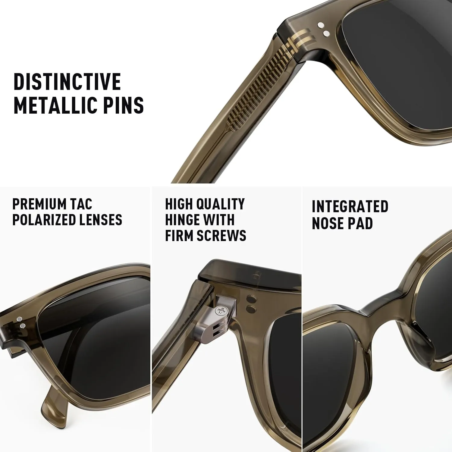 Premium 158MM Large Polarized Sunglasses for Men Women, 2 Pack XXL TR Frame Trendy Sun Glasses Outdoor with UV400