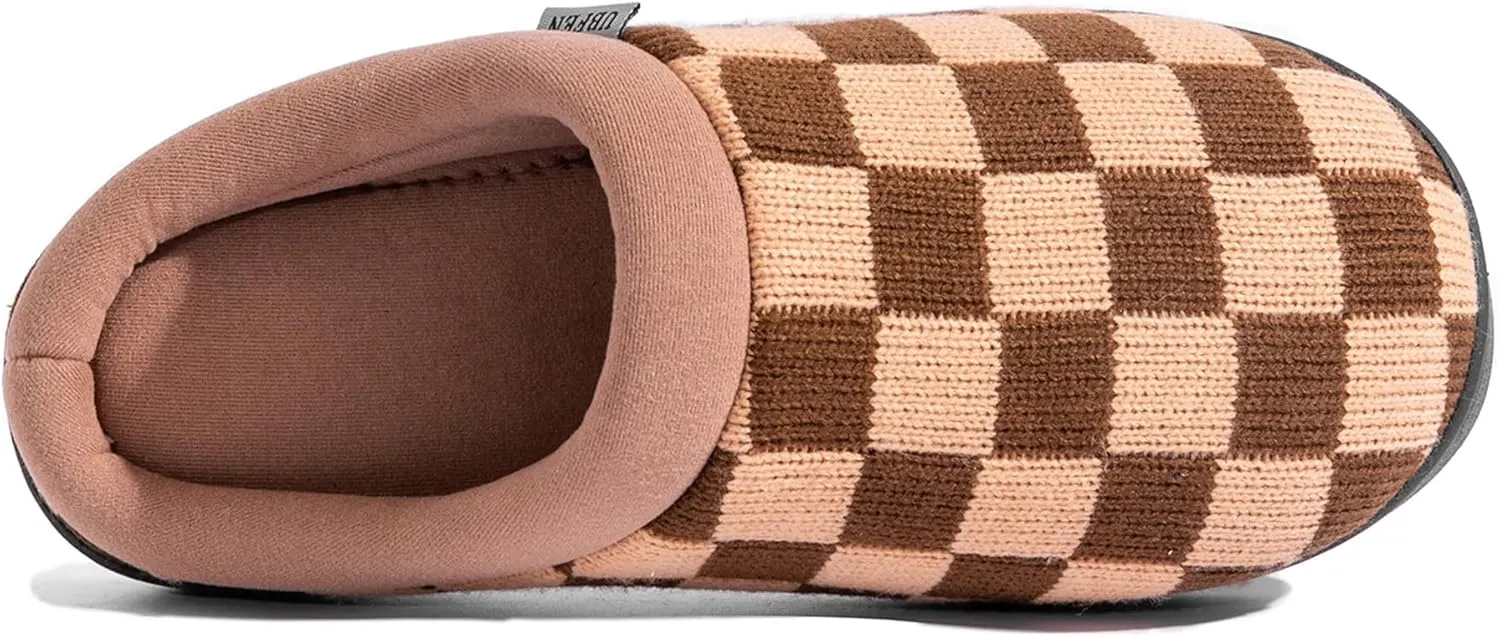 UBFEN Mens Slippers for Indoor Bedroom Memory Foam House Shoes Lightweight Slip On Outdoor Slipper